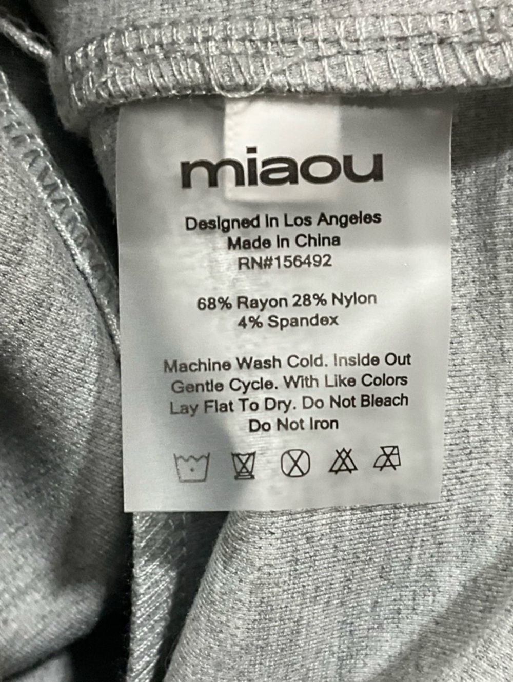 NWT MIAOU Luna Snatch Crop Tank Top Heather Gray Stretch Sculpt Corset Tee XXS - Picture 11 of 12